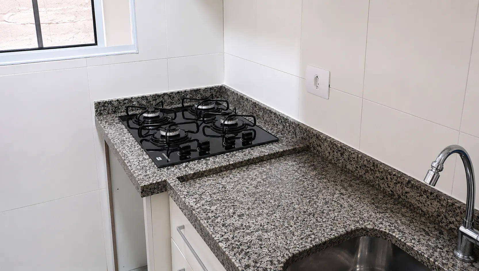 Cozinha Contemporânea em mármore e granito — Amazonita Mármores