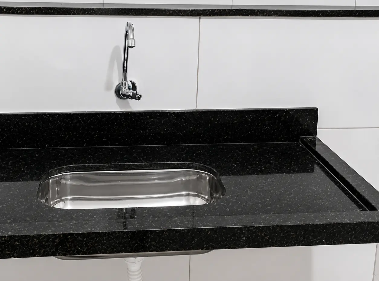 Cozinha Compacta em mármore e granito — Amazonita Mármores